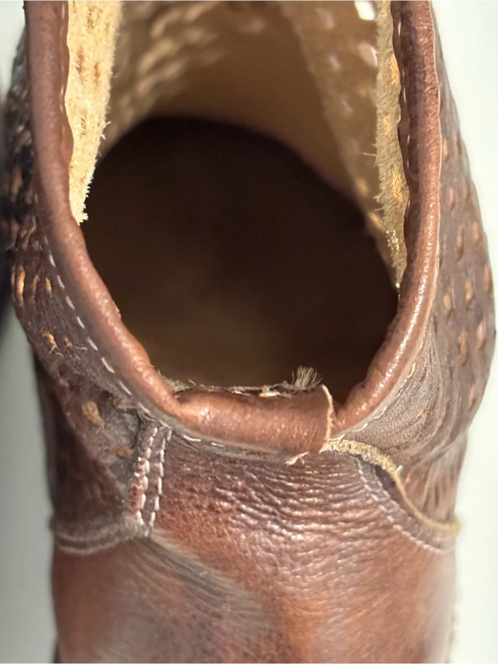 Bed Stu Cobbler Series Ankle Booties Womens Size 8 Brown Leather Wedge Western